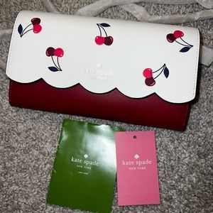NWT Kate Spade Cherry Wallet On A Chain K6148